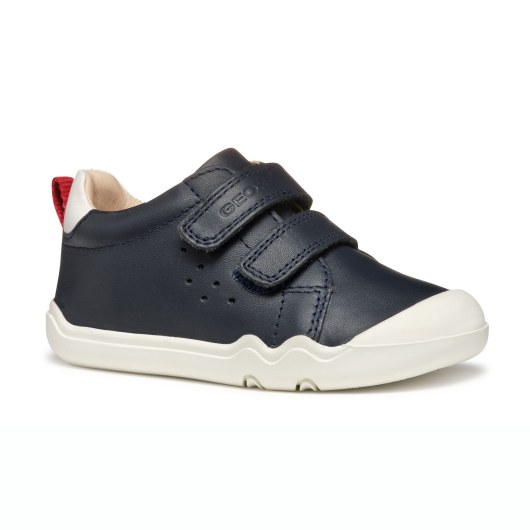 SNEAKERSY BAREFOOT GEOX STEPPIEUP NAVY/RED