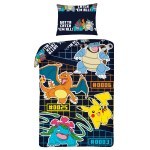 POŚCIEL MIKROFIBRA 140 X 200 CM POKEMON PIKACHU POK-1025BL