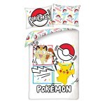 SINGLE DUVET SET MICROFIBER 140 X 200 CM POKEMON PIKACHU POK-1026BL