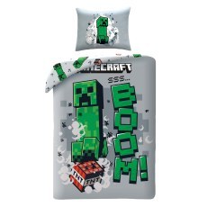 SINGLE DUVET SET MICROFIBER 140 X 200 CM MINECRAFT MNC-515BL