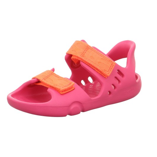 SANDALS BAREFOOT SUPERFIT SPLASH-S PINK/ORANGE 1-000991-5500