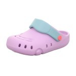 CLOGS BAREFOOT SUPERFIT SPLASH-C LILA/HELLGRUN 1-000990-8500