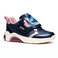 SNEAKERSY GEOX FADINLIGHT DISNEY STITCH NAVY/PINK LED LIGHTS
