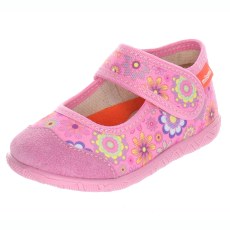 PANTOFLE KAPCIE MILAMI COLOR PINK FLOWERS