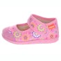 SLIPPERS MILAMI OPEN PINK FLOWERS