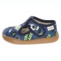 PANTOFLE KAPCIE BAREFOOT MILAMI TREND NAVY BLUE FOOTBALL