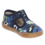 PANTOFLE KAPCIE BAREFOOT MILAMI TREND NAVY BLUE FOOTBALL