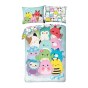 SINGLE DUVET SET MICROFIBER 140 X 200 CM SQUISHY SQUAD SQM-225BL