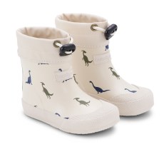 RUBBER BOOTS BAREFOOT BUNDGAARD COVER IVORY DINO