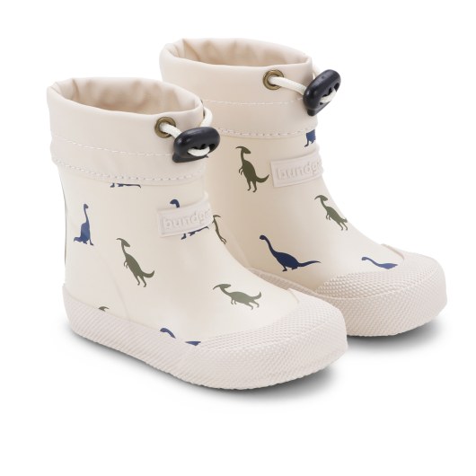 RUBBER BOOTS BAREFOOT BUNDGAARD COVER IVORY DINO