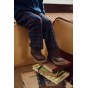 WINTER SHOES BAREFOOT BUNDGAARD BOBBIE DARK BROWN MEMBRANE TEX