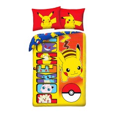 SINGLE DUVET SET 140 X 200 CM POKEMON PIKACHU POK-1074BL