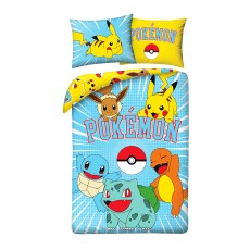 SINGLE DUVET SET 140 X 200 CM POKEMON PIKACHU POK-1072BL