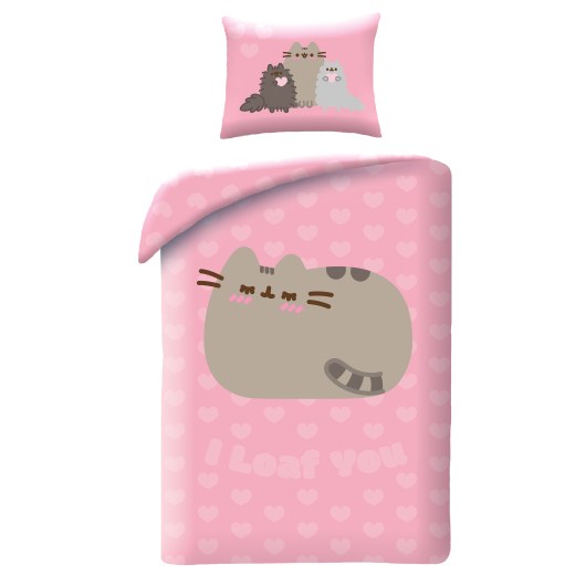POŚCIEL MIKROFIBRA 140 X 200 CM PUSHEEN THE CAT PUS-9092BL