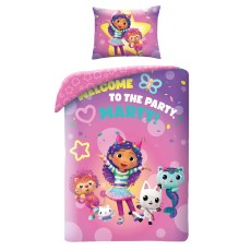 SINGLE DUVET SET MICROFIBER 140 X 200 CM GABBY'S DOLLHOUSE GAB-1300BL