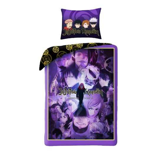 SINGLE DUVET SET MICROFIBER 140 X 200 JUJUTSU KAISEN JJK-2772BL