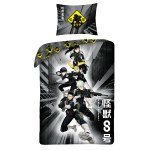 SINGLE DUVET SET MICROFIBER 140 X 200 CM KAIJU NO. 8 KJ-3694BL