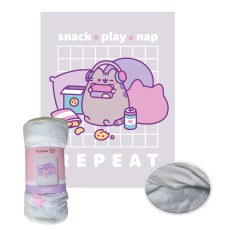 FLEECE BLANKET CORAL 130 X 170 CM PUSHEEN THE CAT PUS-7654FB