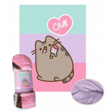 FLEECE BLANKET CORAL 130 X 170 CM PUSHEEN THE CAT PUS-2573FB
