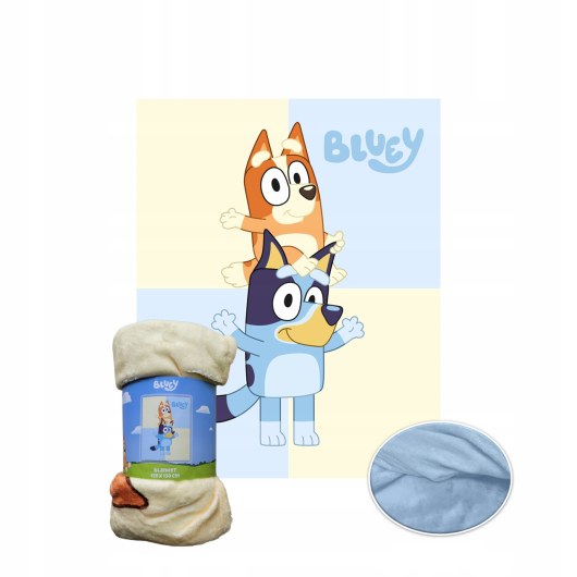 FLEECE BLANKET CORAL 120 X 150 CM BLUEY BY-7692FB