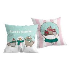 PODUSZKA DEKORACYJNA DWUSTRONNA 40 X 40 PUSHEEN THE CAT PUS-3570C