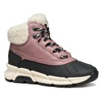 ŚNIEGOWCE GEOX FLEXYPER PLUS DK ROSE/BLACK AMPHIBIOX