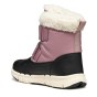 SNOW BOOTS GEOX FLEXYPER ANTIQUE ROSE/BLACK AMPHIBIOX