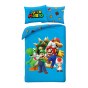 SINGLE DUVET SET MICROFIBER 140 X 200 CM NINTENDO SUPER MARIO BROS NO-668BL