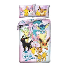 SINGLE DUVET SET MICROFIBER 140 X 200 CM POKEMON PIKACHU POK-1169BL