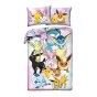 SINGLE DUVET SET MICROFIBER 140 X 200 CM POKEMON PIKACHU POK-1169BL