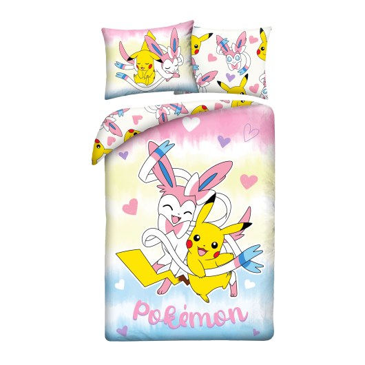 SINGLE DUVET SET MICROFIBER 140 X 200 CM POKEMON PIKACHU POK-1075BL