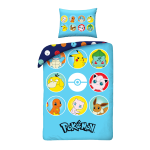 SINGLE DUVET SET MICROFIBER 140 X 200 CM POKEMON PIKACHU POK-1073BL