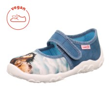 PANTOFLE TEKSTYLNE KAPCIE SUPERFIT BONNY BLAU 1-000281-8040