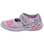 PANTOFLE TEKSTYLNE KAPCIE SUPERFIT BELINDA HELLGRAU/PINK 0-800288-0600