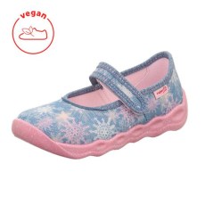 PANTOFLE TEKSTYLNE KAPCIE SUPERFIT BUBBLE BLAU/MEHRFARBIG 1-006271-8010