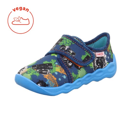 TEXTILE SLIPPERS SUPERFIT BUBBLE BLAU 1-006273-8050