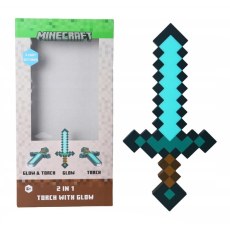 LATARKA Z LAMPKA 2W1 MINECRAFT DIAMOND SWORD