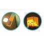 LATARKA Z LAMPKĄ 2W1 MINECRAFT STEVE