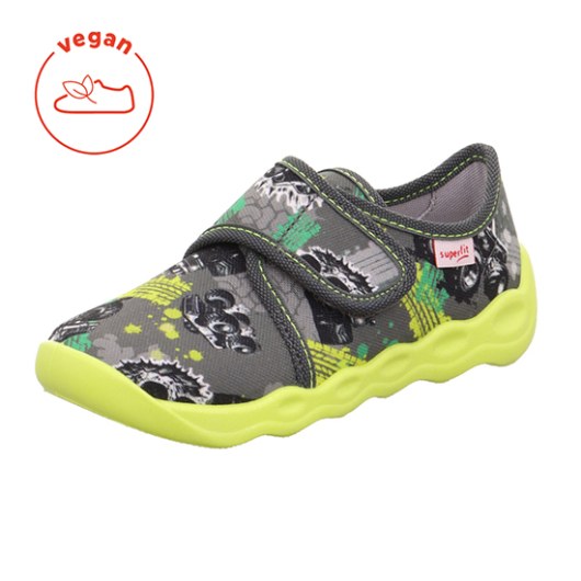 PANTOFLE TEKSTYLNE KAPCIE SUPERFIT BUBBLE GRAU 1-006273-2030