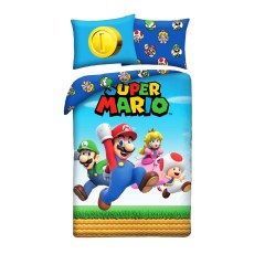 POSCIEL DZIECIECA 140 X 200 CM NINTENDO SUPER MARIO BROS NO-805BL