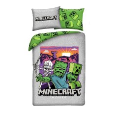 POSCIEL MIKROFIBRA 140 X 200 CM MINECRAFT MOVIE MNM-016BL