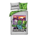 POŚCIEL MIKROFIBRA 140 X 200 CM MINECRAFT MOVIE MNM-016BL