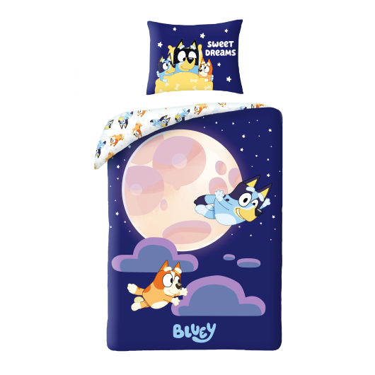 SINGLE DUVET SET 160 X 200 CM BLUEY BY-9665BL