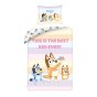 SINGLE DUVET SET 160 X 200 CM BLUEY BY-9672BL