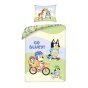 SINGLE DUVET SET 140 X 200 CM BLUEY BY-9740BL