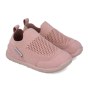 PANTOFLE KAPCIE DZIANINOWE BAREFOOT BIOMECANICS FIRST STEPS OLD ROSE
