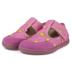 PANTOFLE TEKSTYLNE KAPCIE BAREFOOT MIDO SHOES LEMON PINK