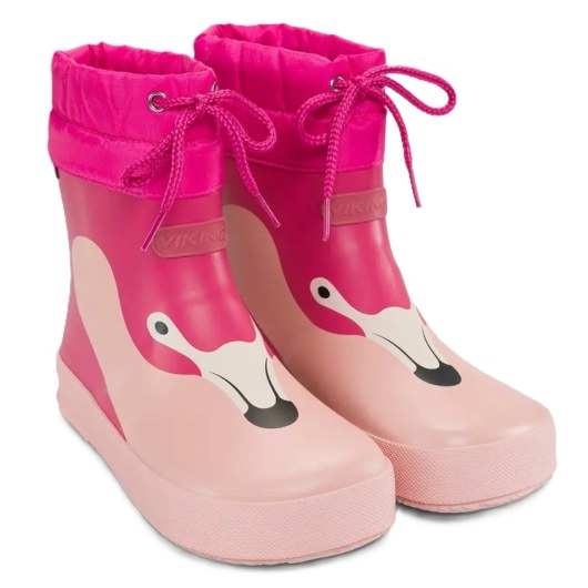 KALOSZE VIKING ALV BAREFOOT PAW PRINT LIGHT PINK/MAGENTA