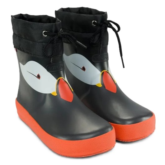 KALOSZE VIKING ALV BAREFOOT PAW PRINT BLACK