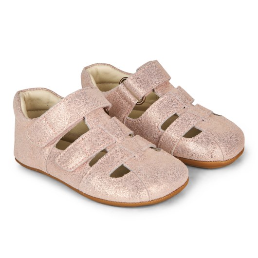 SANDAŁY BAREFOOT BUNDGAARD TOBIAS OLD ROSE GLITTER
